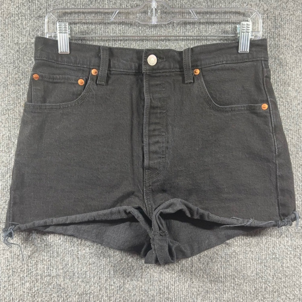 Levis Shorts Women 29 Premium Ribcage  Short Denim High Rise Cutoff